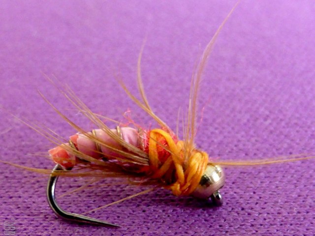 The little pink nymph the fish took
