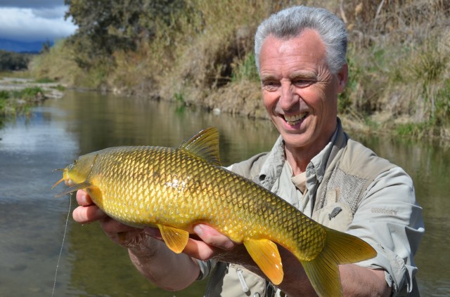 John Langridge with a lovely gipsy barbel