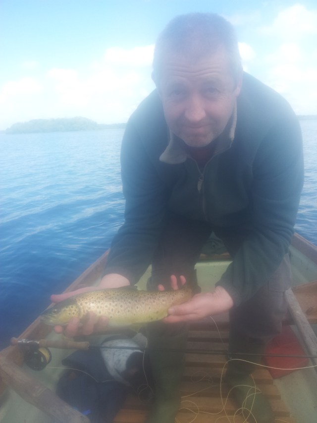 Sean with a nice trout