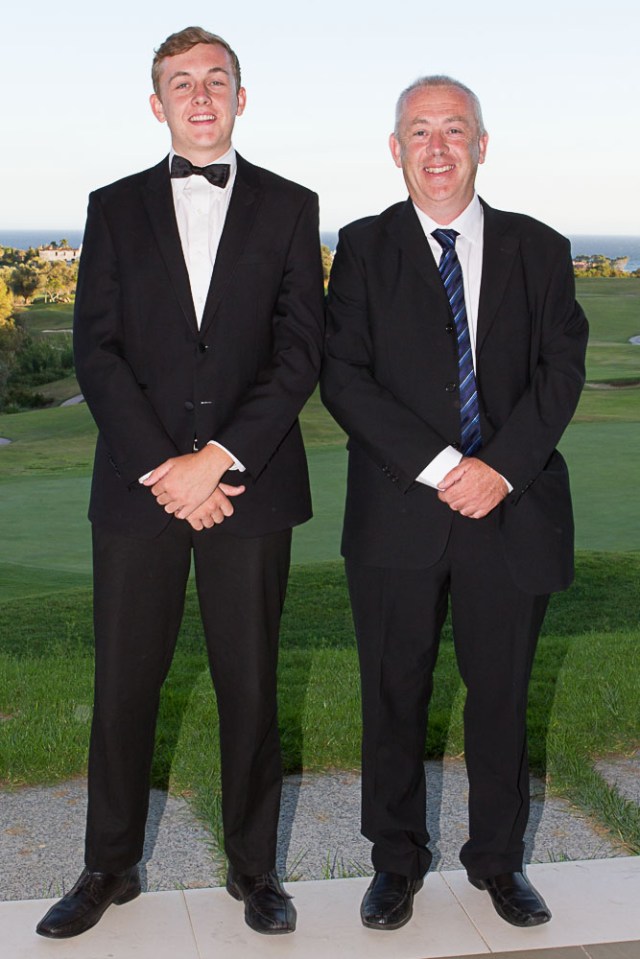 Leo and me at the graduation dinner a week or so ago