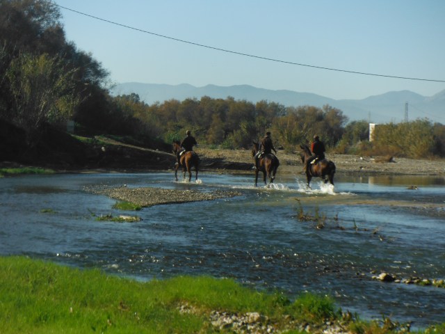 These guys were asking where it would be shallow enough to cross the river. The truth is you can cross almost anywhere.