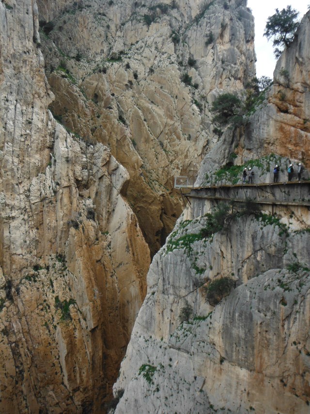 Close to here a cable passed from one side to another and people would use it as a zip wire to cross the gorge.