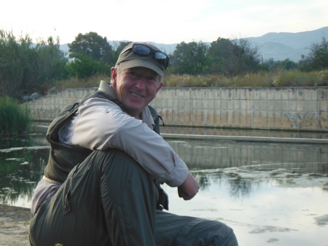 Steve had a good day on the river and, with quite a few fish under his belt, was happy to watch the leaping fish.