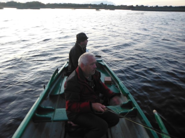 Here Sean and I are fishing the last drift. We were getting pretty chilled and thoughts of a pint were not far away.